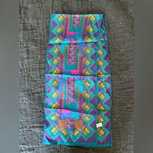 Vintage Oscar de la Renta Long Silk Scarf